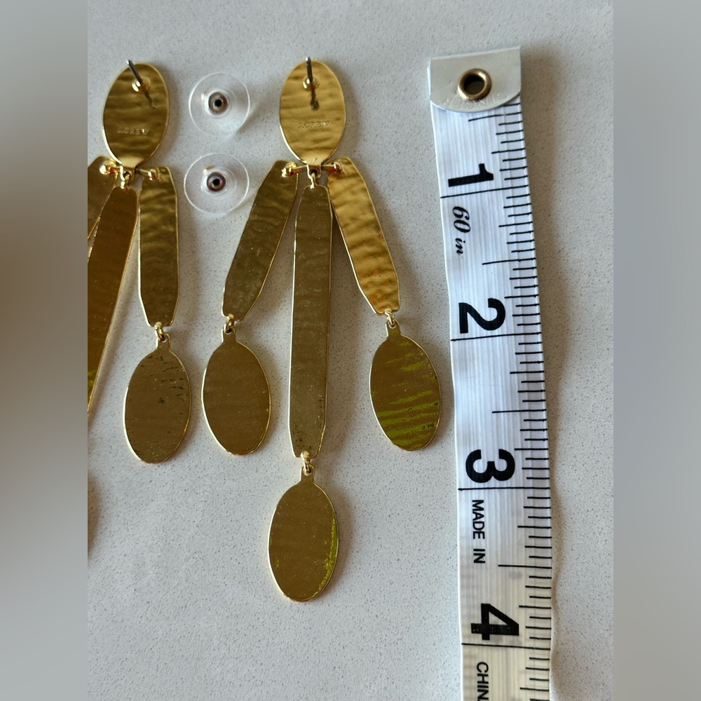 J. Crew Gold Statement Earrings - Picture 4 of 4